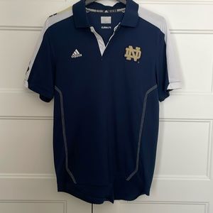 Adidas Climalite Notre Dame polo shirt size medium